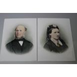 A PAIR OF CONTINENTAL PORCELAIN RECTANGULAR PLAQUES DEPICTING A LADY AND GENTLEMAN, marked to the