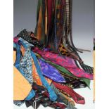 A COLLECTION OF VINTAGE TIES, various styles and periods, together with approximately nine cravats