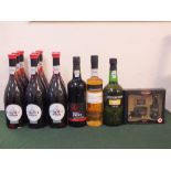 6 BOTTLES OF CROFT PINK PORT, together with 1 bottle of Sainsbury's ruby port, 2 bottles of