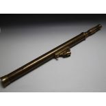 AN ANTIQUE BRASS TELESCOPE, overall L 96 cmCondition Report:No tripod or case