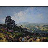 DONALD AYRES (1936). 'Yar Tor - Dartmoor', signed lower right, oil on board, gilt framed, 29 x 39