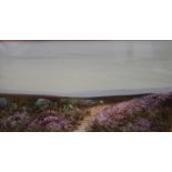 ENGLISH SCHOOL (XX-XXI). Open country landscapes, signed but indistinct, watercolours, a pair,