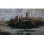 DAVID BIRTWHISTLE (1947). 'Pembroke Castle', signed lower right, watercolour, framed and glazed,