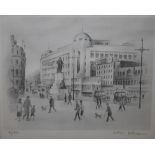 ARTHUR DELANEY (1927-1987). A set of four limited edition prints depicting Manchester landmarks,