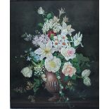 EUSTACE LISCARD (XX). 'The Floral Cup', signed lower right and titled verso, oil on canvas,