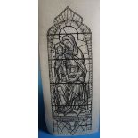 A STAINED GLASS WINDOW DESIGN FROM THE HARDMAN STUDIO, study of Madonna and Child, unsigned,