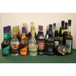 24 BOTTLES OF LIQUEURS, including various De Kuper and Bols examples