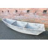 A VINTAGE STYLE WOODEN BOAT, L 172.5 cm, W 42 cm, H 31.5 cm