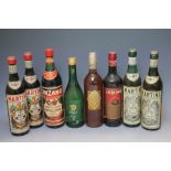 8 BOTTLES OF VINTAGE APERATIVES TO INCLUDE 1 BOTTLE OF DORAGON SAKE