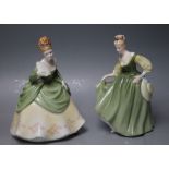 TWO ROYAL DOULTON FIGURES - 'SOIREE' HN2312 AND 'FAIR LADY' HN2193, both with printed marks to