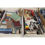 TWO TRAYS OF ASSORTED BOOKS