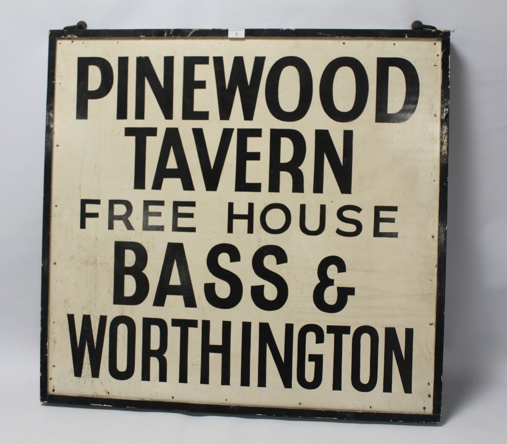 AN OLD PAINTED PUBLIC HOUSE SIGN