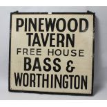 AN OLD PAINTED PUBLIC HOUSE SIGN