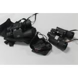 TWO CASED SETS OF BINOCULARS TOGETHER WITH ANOTHER SET OF BINOCULARS (3)