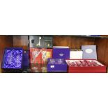 A QUANTITY OF BOXED GLASSWARE TO INCLUDE ROYAL DOULTON, STEWART CRYSTAL, EDINBURGH CRYSTAL, ROYAL A