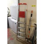 A SET OF ALUMINIUM LADDERS