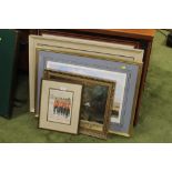 G. D. GILES - A FRAMED LITHOGRAPH OF 68TH DURHAM INFANTRY, 33 x 40 cm (inc. frame).A TONY JONES - A