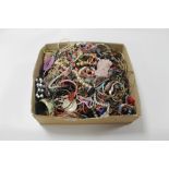 A LARGE QUANTITY OF ASSORTED COSTUME JEWELLERY