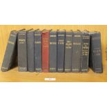 A COLLECTION OF 'LES GUIDES BLEUS' BLUE TRAVEL GUIDES 1921 - 25, together with 'Baedeker Midi De La