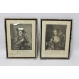 TWO 18TH CENTURY ENGRAVINGS MARKED P MERCIER AND J FABER, One titled 'Rural life' the other depicti