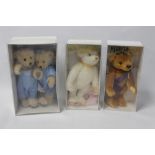 BOXED MERRYTHOUGHT BOOKEND BEARS - 'Holly' and 'Cookie' Limited Edition 24/450, a boxed 'Millennium