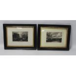 A PAIR OF FRAMED AND GLAZED ENGRAVINGS BY DAVID LUCAS AFTER JOHN CONSTABLE ,Titled 'A Summerland'