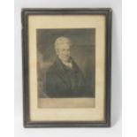 A FRAMED AND GLAZED 19TH CENTURY ENGRAVING OF WILLIAM WILBERFORCE, engraved by W.Say sfter the pain