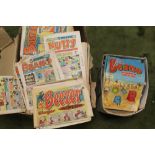 A LARGE COLLECTION OF MAINLY BEANO COMICS, many hundreds, most from 1980s