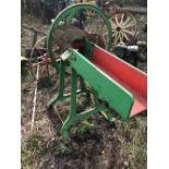 A VINTAGE AGRICULTURAL CHAFF CUTTER