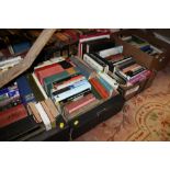 FOUR TRAYS OF ASSORTED VINTAGE BOOKS