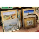 A QUANTITY OF FRAMED AND GLAZED PICTURES AND PRINTS