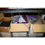 FOUR LARGE BOXES OF MOSTLY 1970'S KNIT WARE ETC