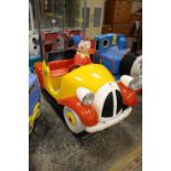 A CHILDS 'NODDY' RIDE-ON COIN ACTIVATED CAR