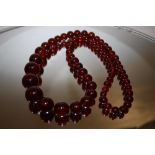 A CHERRY AMBER STYLE NECKLACE