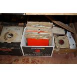 FOUR BOXES OF CLASSICAL'S 45'S ETC