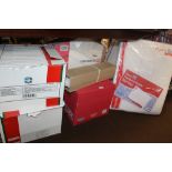 A QUANTITY OF ASSORTED PACKAGING TO INCLUDE MAIL BAGS, CARDBOARD PACKAGING BOXES, ETC