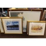 FIVE ASSORTED PRINTS OF LANDSCAPE SCENES