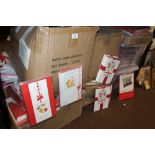 A LARGE QUANTITY OF ASSORTED GREETINGS CARDS, TO INCLUDE HAPPY ST. GEORGES DAY, VALENTINES, ETC