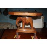 AN OCCASIONAL TABLE IN THE FORM OF AN ELEPHANT