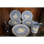 A QUANTITY OF ASSORTED WEDGWOOD JASPERWARE