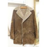 A QUALITY FULL LENGTH MEN'S SHEEPSKIN COAT WITH 38" CHEST