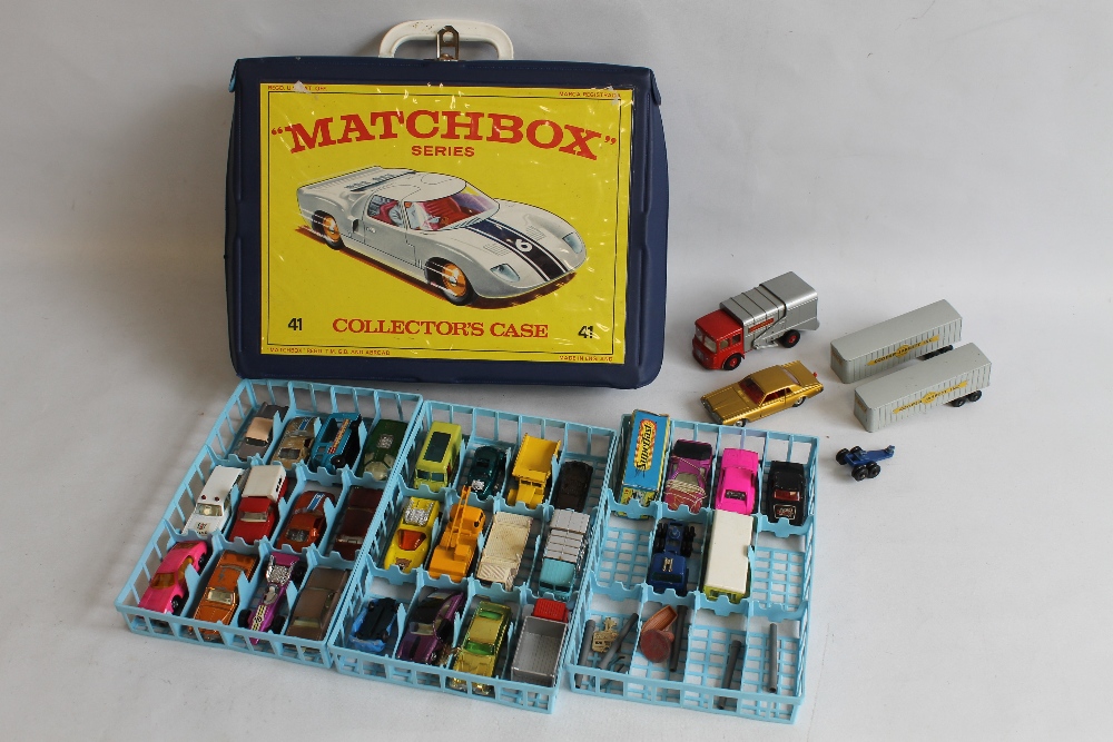 A COLLECTION OF MATCHBOX 1.75, KING SIZE AND MAJOR in Matchbox Collectors Case etc