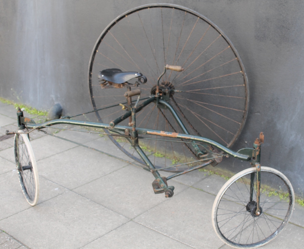 AN 1880 COVENTRY ROTARY TRICYCLE (REPLICA), This is an exact replica of a Victorian design. The - Image 2 of 12