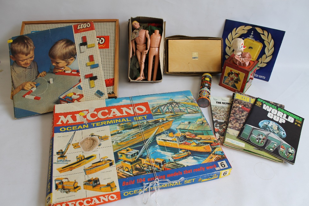 A BOXED MECCANO OCEAN TERMINAL SET (box A/F), boxed Lego System Construction Set, boxed Chad