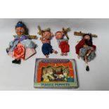 FOUR PELHAM PUPPETS, to include Pinkie and Perky, Red Riding Hood and Grandma, together with a set