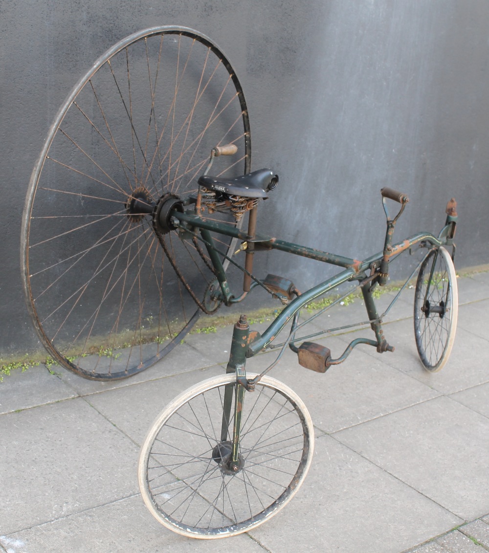 AN 1880 COVENTRY ROTARY TRICYCLE (REPLICA), This is an exact replica of a Victorian design. The - Image 7 of 12