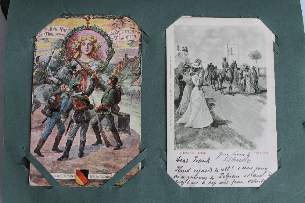 AN ALBUM OF APPROXIMATELY 200 EDWARDIAN AND LATER POSTCARDS - Image 3 of 6