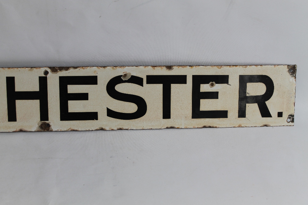 TWO ENAMEL WALL SIGNS - 'THE VAUGHAN' AND 'MANCHESTER', possibly from The Vaughan Crane Company of - Image 4 of 7