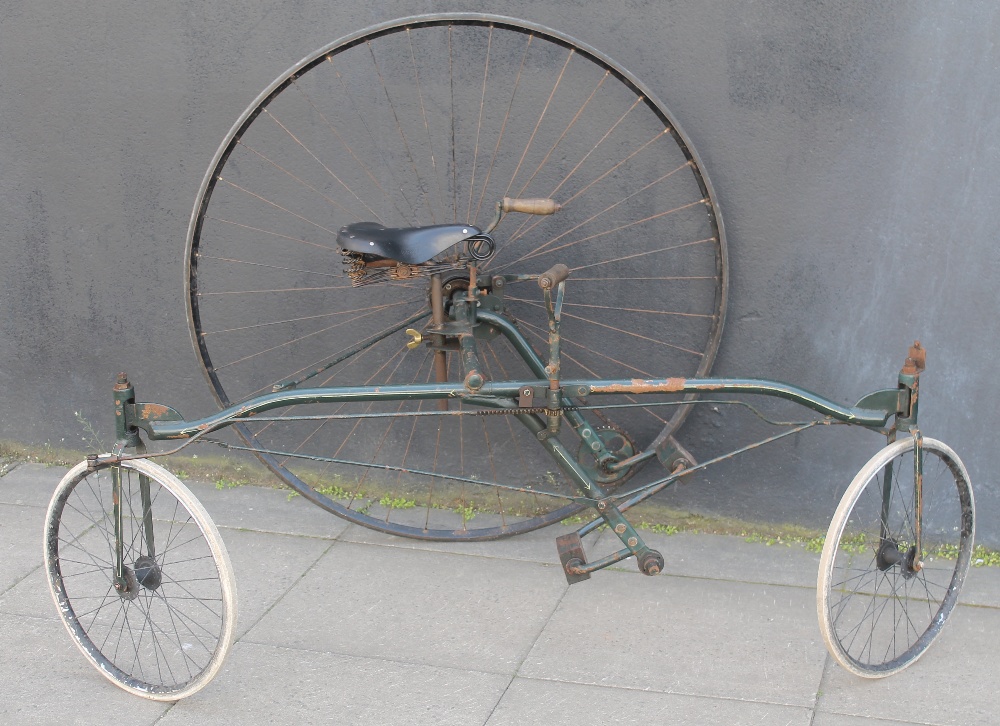 AN 1880 COVENTRY ROTARY TRICYCLE (REPLICA), This is an exact replica of a Victorian design. The