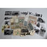 A COLLECTION OF WAR TIME INTEREST BANKNOTES, PHOTOGRAPHS AND MISCELLANEOUS EPHEMERA to include